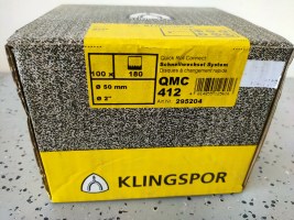 100x Klingspor schuurschijf QMC 412 50mm k180 (3)